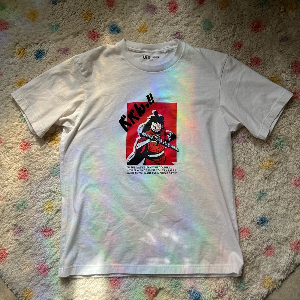 Uniqlo x Eiichiro Oda One Piece UT White Wanokuni